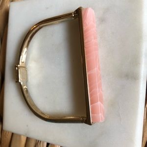 PINK MARBLE & GOLD BRACELET